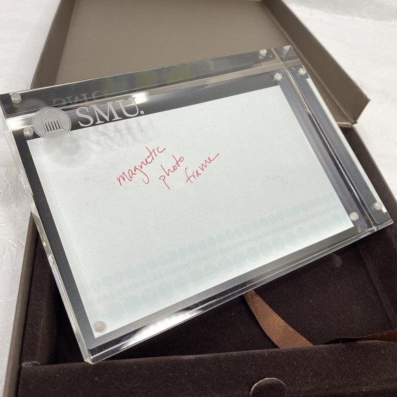SMU Lucite Picture Frame and Keychain Gift Set - Picture 4 of 7